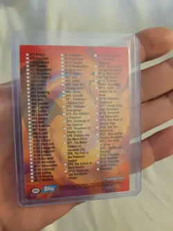 Pokemon Topps TV Animation Series 2 Checklist Blue Logo - Image 2