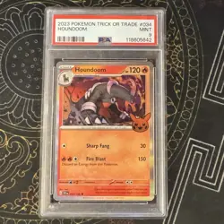 2023 Pokemon Trick or Trade Houndoom PSA 9 mint - Image 1