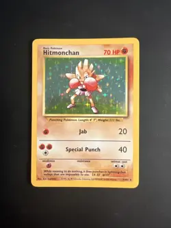 Hitmonchan Holo Rare 7/102 | Base Set WOTC 1998 EN | Pokemon TCG - Image 1