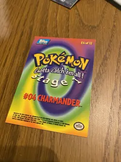 Topps Pokemon Charmander E4 Of 12 - Image 3