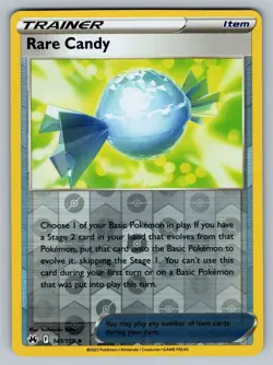 Rare Candy #141/159 Crown Zenith Reverse Holo Pokemon TCG - Image 1
