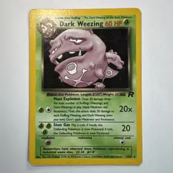 Dark Weezing - 14/82 Team Rocket Holo- MP - Pokemon TCG dd - Image 2