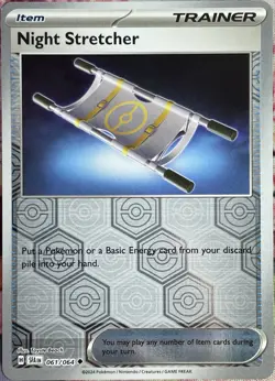 Night Stretcher Reverse Holo - 061/064 - Shrouded Fable Pokemon 2024 - Image 1