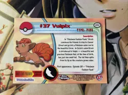 2000 TOPPS Chrome POKEMON Series 1 Vulpine DAMEGE IN BACK SEE PIC TY - Image 4