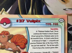 2000 TOPPS Chrome POKEMON Series 1 Vulpine DAMEGE IN BACK SEE PIC TY - Image 5