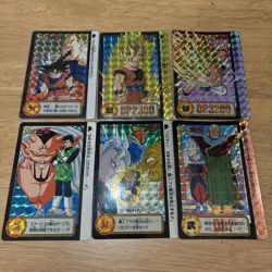 Dragon Ball Super Battle Card Set 6 Pack Goku Vegeta Frieza Buu Used - Image 1