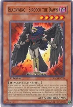 Yugioh! MP Blackwing - Sirocco the Dawn - CRMS-EN010 - Common - 1st Edition Mode - Image 1