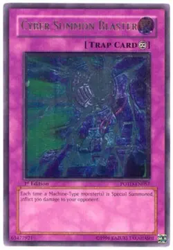 Yugioh! MP Cyber Summon Blaster - POTD-EN057 - Ultimate Rare - Unlimited Edition - Image 1