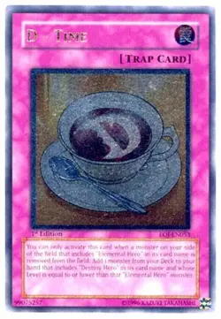 Yugioh! MP D - Time - EOJ-EN053 - Ultimate Rare - 1st Edition Moderately Played, - Image 1