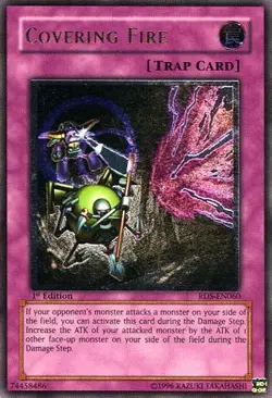 Yugioh! MP Covering Fire - RDS-EN060 - Ultimate Rare - 1st Edition Moderately Pl - Image 1