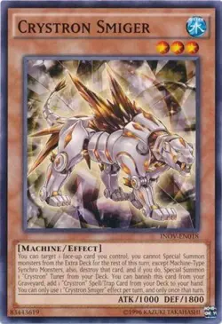Yugioh! MP Crystron Smiger - INOV-EN018 - Common - Unlimited Edition Moderately - Image 1