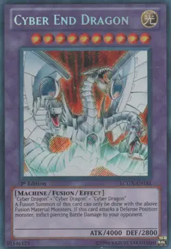 Yugioh! MP Cyber End Dragon - LCGX-EN181 - Secret Rare - 1st Edition Moderately - Image 1