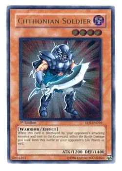Yugioh! MP Chthonian Soldier - EEN-EN010 - Ultimate Rare - 1st Edition Moderatel - Image 1