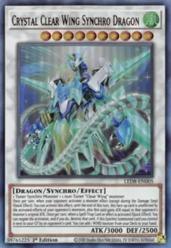 Yugioh! MP Crystal Clear Wing Synchro Dragon - LED8-EN005 - Ultra Rare - 1st Edi - Image 1