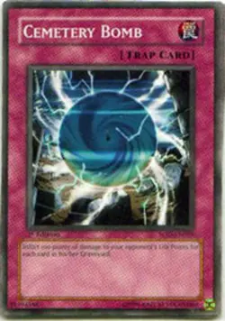 Yugioh! MP Cemetery Bomb - SOD-EN059 - Common - 1st Edition Moderately Played, E - Image 1