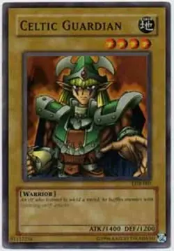 Yugioh! MP Celtic Guardian - LOB-007 - Super Rare - Unlimited Edition Moderately - Image 1