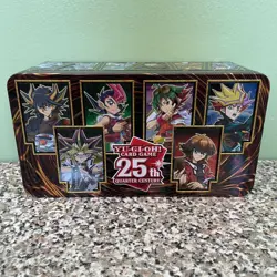 Yugioh EMPTY 25th Anniversary Tin: Dueling Heroes! Empty Tin - Image 1