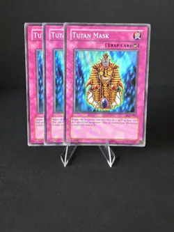 x3 Playset Tutan Mask Mixed Sets PGD DB2 Yugioh Trap NM Vintage - Image 1