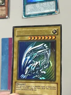 Yugioh Test Print Card Ultra Super Holo Vintage CMYK Misprint, Blue Eyes + Other - Image 3