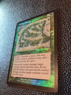 MTG Falling Timber Foil Error English Version Magic the Gathering Card - Image 3