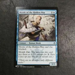 Mystic Of The Undying MTG Error Card Frame Misalignment Rare Collectible Used - Image 1