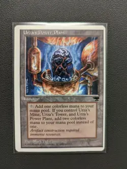 Urza S Power Plant Magic the Gathering Miscut Error Card Used - Image 1