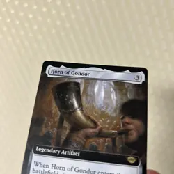Magic The Gathering Horn Of Gondor Double Printing Error Card Used - Image 2
