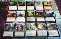 Magic: The Gathering Error Card Set 116 Sheets Collectible Used - Image 2