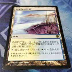 MTG Sea Coast Day Card Crimp Error Rare Collectible Used - Image 1