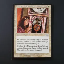 MtG Rune of Protection Artifacts Error Card Used - Image 1