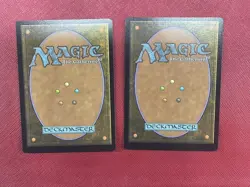 Magic the Gathering Promo Error Card Frame Set of Two Used - Image 2