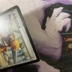 MBS Error Card Brass Servant Day MTG Mirrodin Besieged Collectible Card Used - Image 4