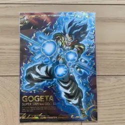 Gogeta Super Saiyan God SS Card Dragon Ball Collectible New - Image 1