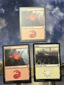Magic the Gathering Error Card Mountain Plain Set of 2 - Image 3