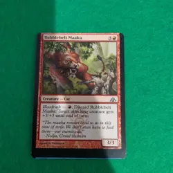 Magic The Gathering Rubble Belt Marker Card Error English Condition Used - Image 1
