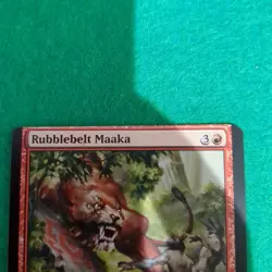 Magic The Gathering Rubble Belt Marker Card Error English Condition Used - Image 2