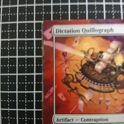 Unstable Dictation Quillography Error Card Collectible Used - Image 2