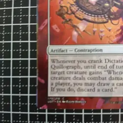 Unstable Dictation Quillography Error Card Collectible Used - Image 3