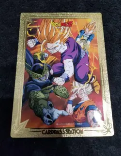 Dragon Ball Jumbo Card Carddass Son Gohan Used Collectible 21cm x 15cm - Image 1