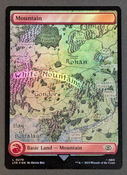 MTG - 1x Mountain (279) - NM - Foil - Universes Beyond: Lord of the Rings, Magic - Image 1