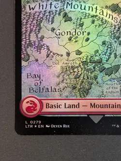 MTG - 1x Mountain (279) - NM - Foil - Universes Beyond: Lord of the Rings, Magic - Image 3