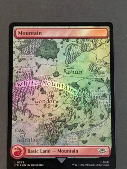 MTG - 1x Mountain (279) - NM - Foil - Universes Beyond: Lord of the Rings, Magic - Image 5