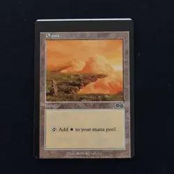 MTG Urza's Saga Error Card Basic Land White Attribute English Version - Image 1