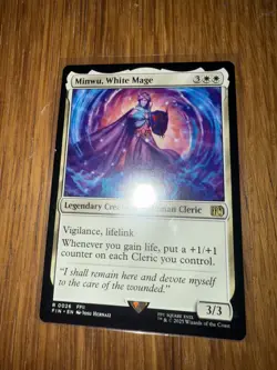 Minwu, White Mage - Final Fantasy - Rare - NM (see pics) MTG - Image 1