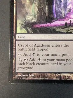 MTG - 1x Crypt of Agadeem - Zendikar - MP - Rare Land - Magic The Gathering #212 - Image 3