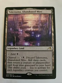 MTG Takenuma, Abandoned Mire Kamigawa Neon Dynasty Card 278/302 Regular Rare - Image 1