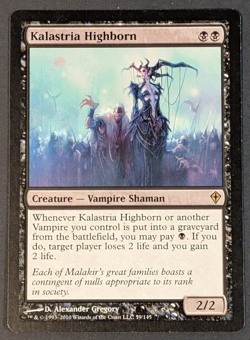 MTG - 1x Kalastria Highborn - Worldwake - NM/LP - Rare - Magic The Gathering #59 - Image 1