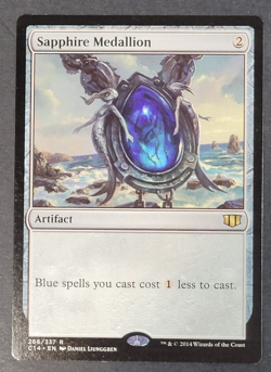 MTG - Sapphire Medallion - Commander 2014 - NM - Rare - Magic The Gathering - Image 1