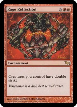 RAGE REFLECTION x1 mtg NM Shadowmoor 1 Rare - Image 1