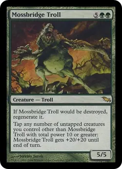 MOSSBRIDGE TROLL x1 mtg NM Shadowmoor 1 Rare - Image 1